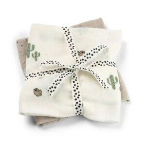 Done by Deer® komplet muslin plenic Lalee 65x65 cm – Sand