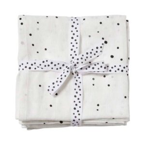 Done by Deer® komplet povijalnih plenic Dreamy Dots 120×120 cm – White