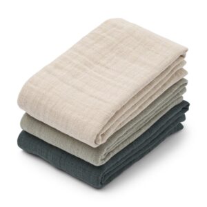 Liewood® komplet muslin plenic Lewis 65x65 cm – Dove Blue Mix